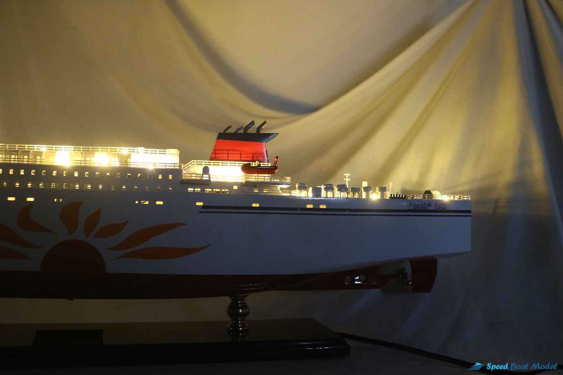 Sunflower Sapporo Ferry Boat Model With Light (5) Speed Boad Model Sunflower Sapporo Ferry Boat Model With Light (5) Speed Boad Model