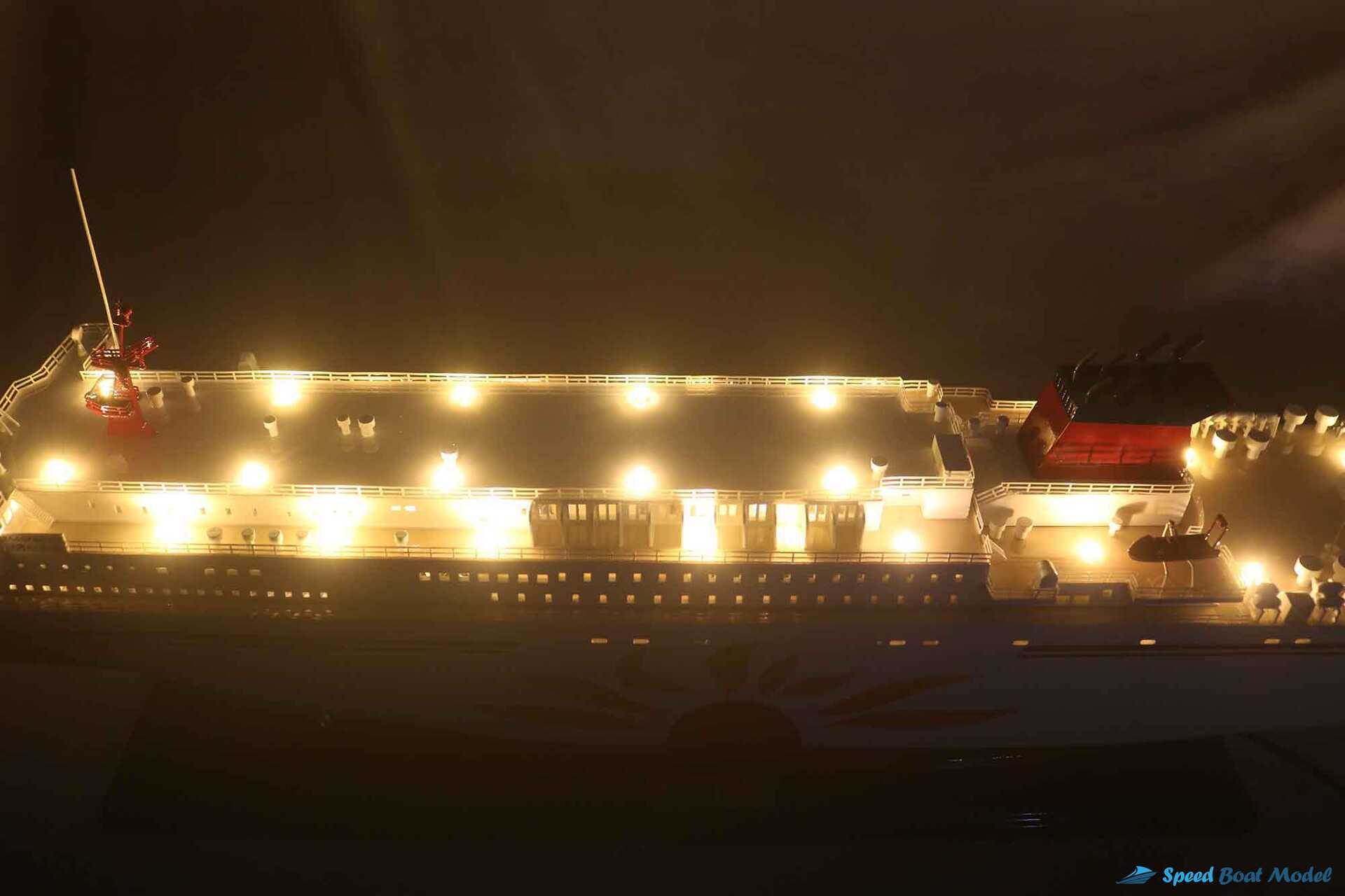 Sunflower Sapporo Ferry Boat Model With Light (6) Speed Boad Model Sunflower Sapporo Ferry Boat Model With Light (6) Speed Boad Model