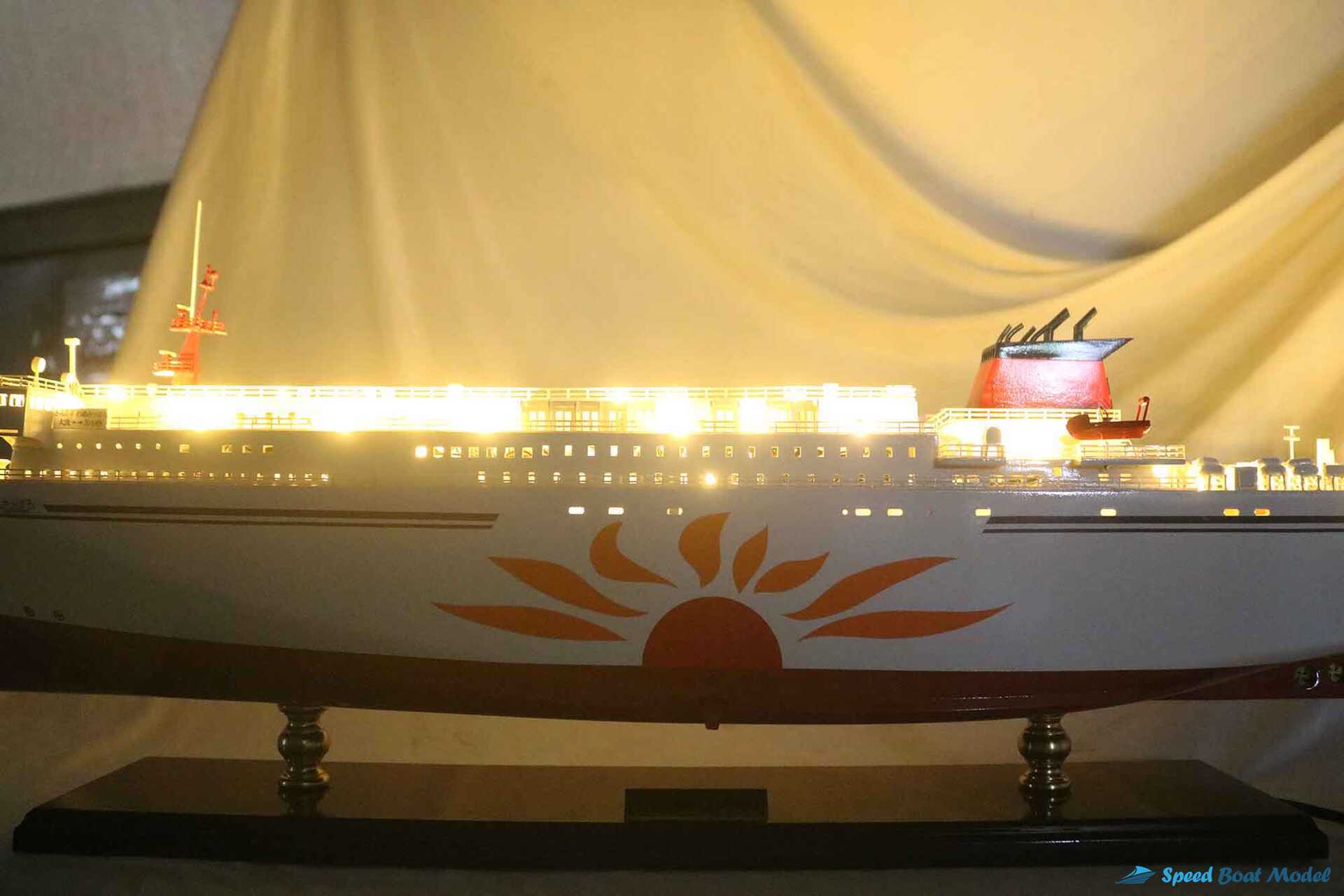 Sunflower Sapporo Ferry Boat Model With Light (7) Speed Boad Model Sunflower Sapporo Ferry Boat Model With Light (7) Speed Boad Model