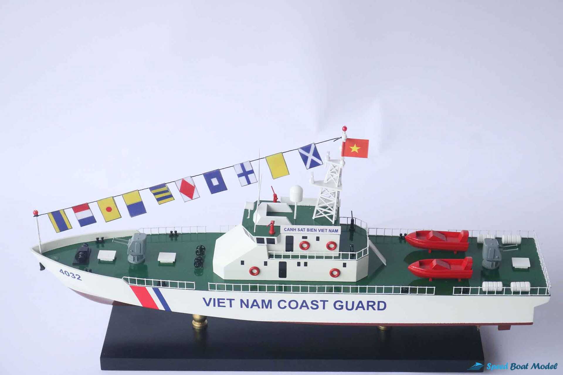 Viet Nam Coast Guard 4032 Warship Model 15.7" 11 Viet Nam Coast Guard 4032 Warship Model (9) Speed Boad Model