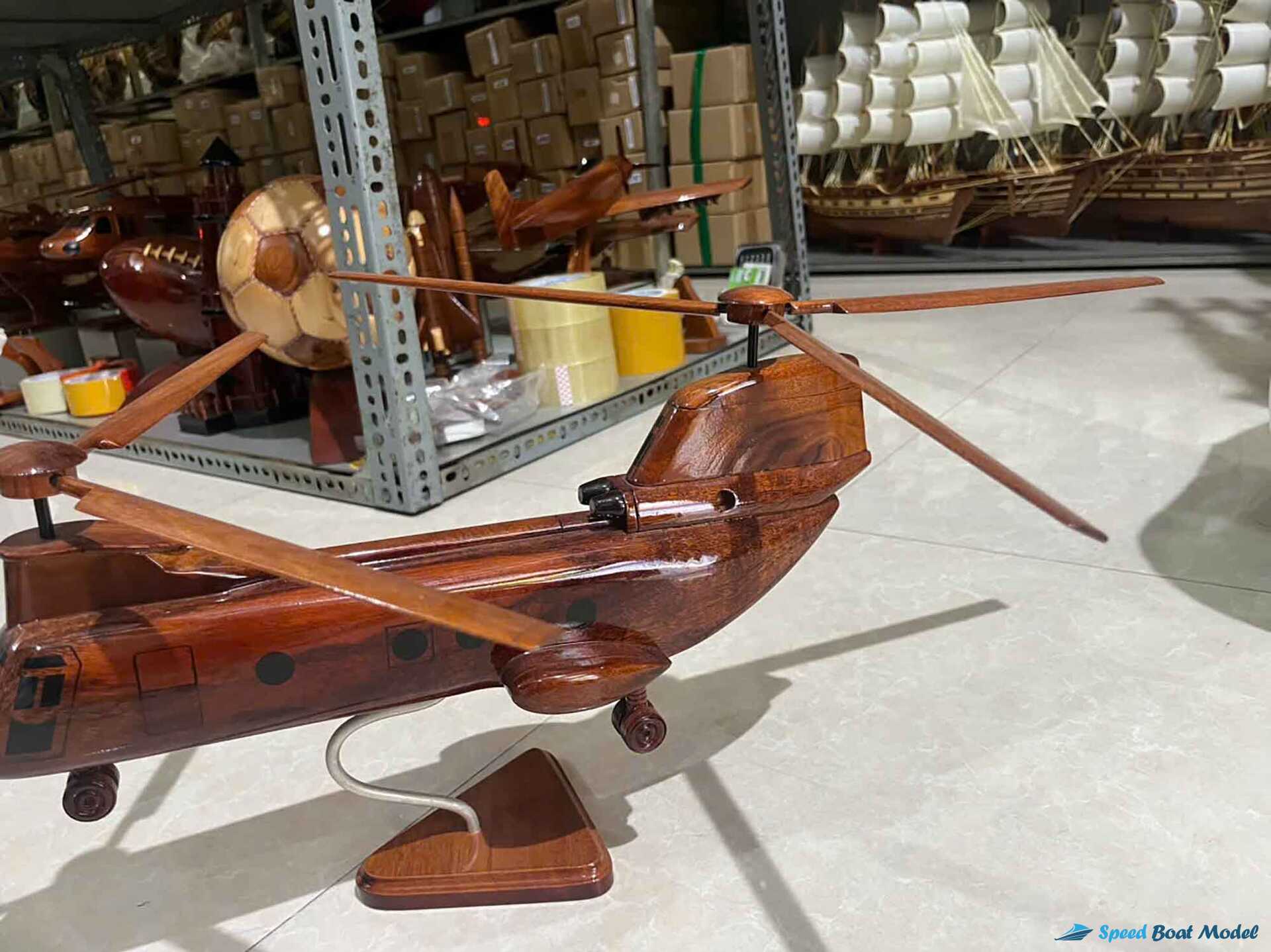 Wooden Helicopter Model (2) Speed Boad Model Wooden Helicopter Model (2) Speed Boad Model