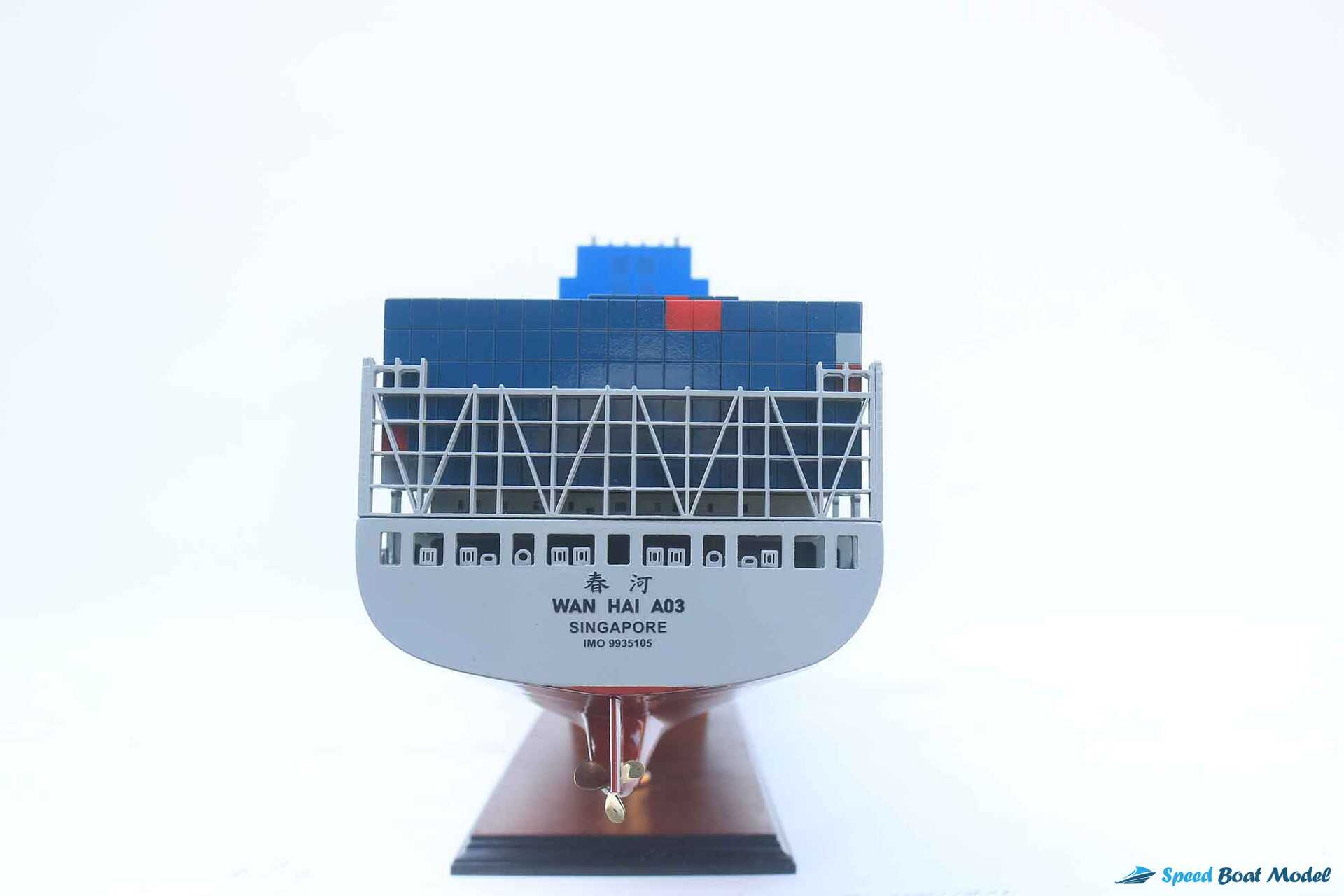 Wan Hai A03 Container Ship Model (1) Speed Boad Model Wan Hai A03 Container Ship Model (1) Speed Boad Model