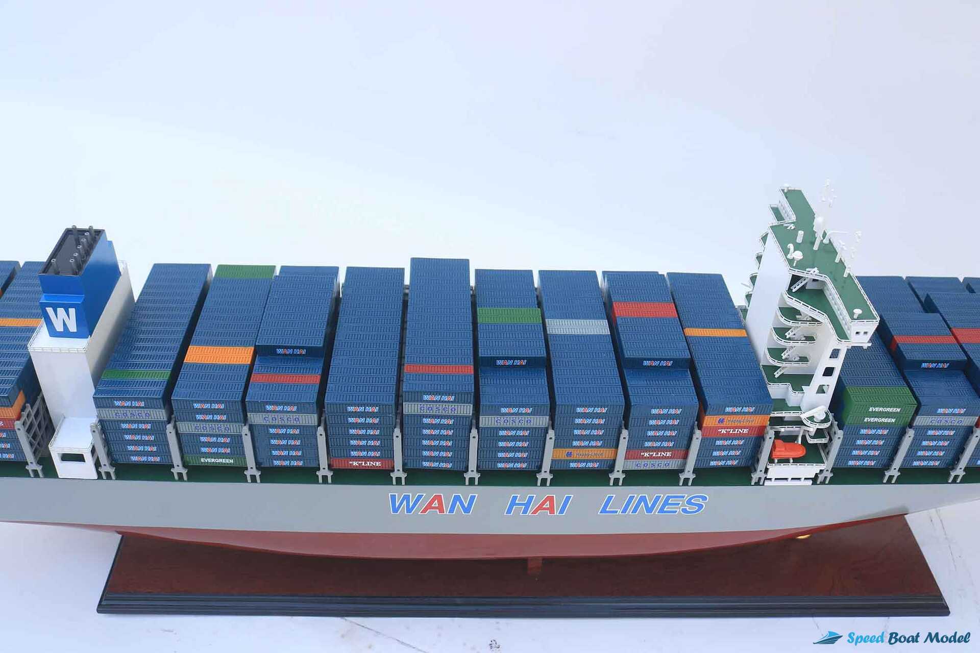 Wan Hai A03 Container Ship Model (2) Speed Boad Model Wan Hai A03 Container Ship Model (2) Speed Boad Model