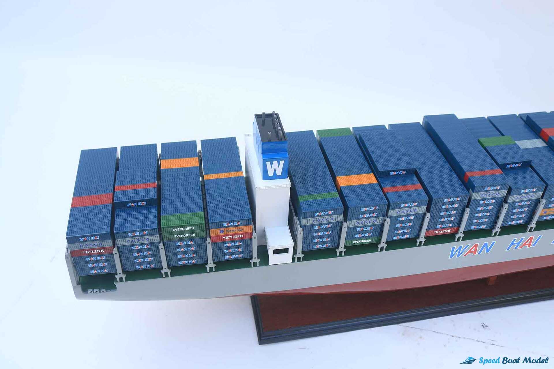 Wan Hai A03 Container Ship Model (4) Speed Boad Model Wan Hai A03 Container Ship Model (4) Speed Boad Model