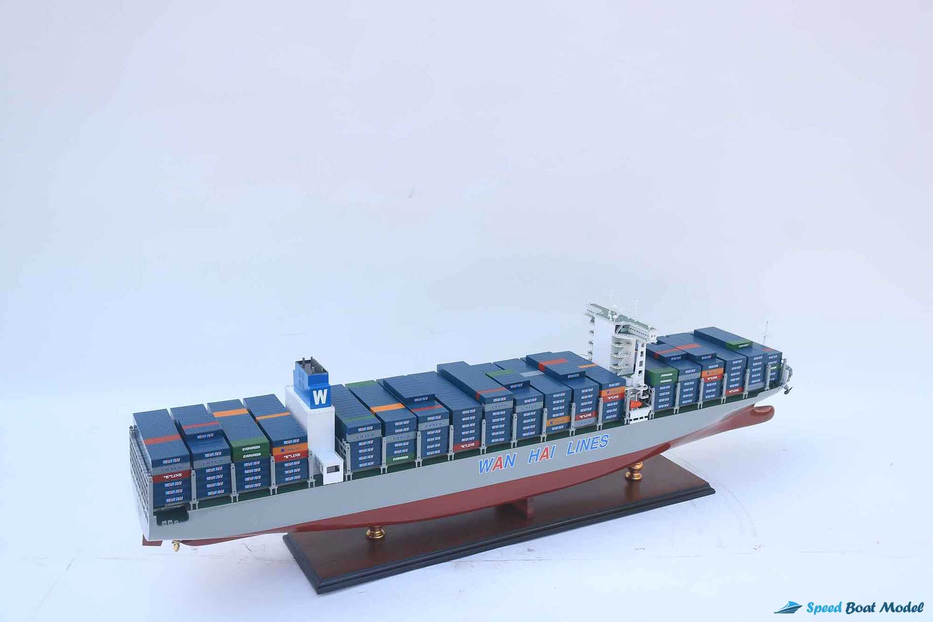 Wan Hai A03 Container Ship Model 39.3" 15 Wan Hai A03 Container Ship Model (5) Speed Boad Model