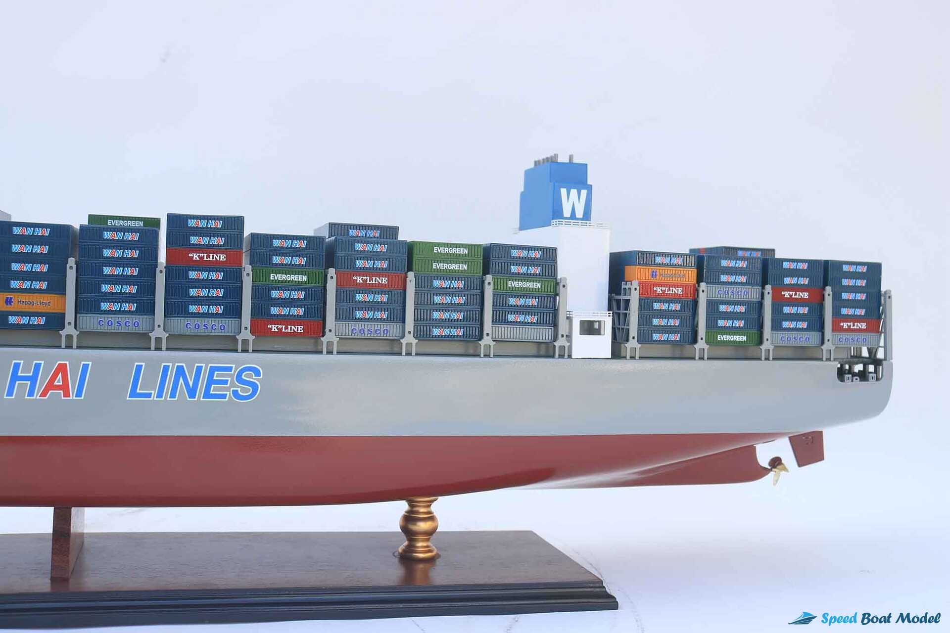 Wan Hai A03 Container Ship Model (9) Speed Boad Model Wan Hai A03 Container Ship Model (9) Speed Boad Model