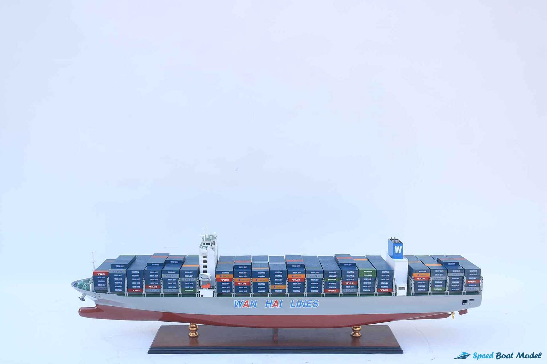Wan Hai A09 Container Ship Model 39.3" 16 Wan Hai A09 Container Ship Model (10) Speed Boad Model