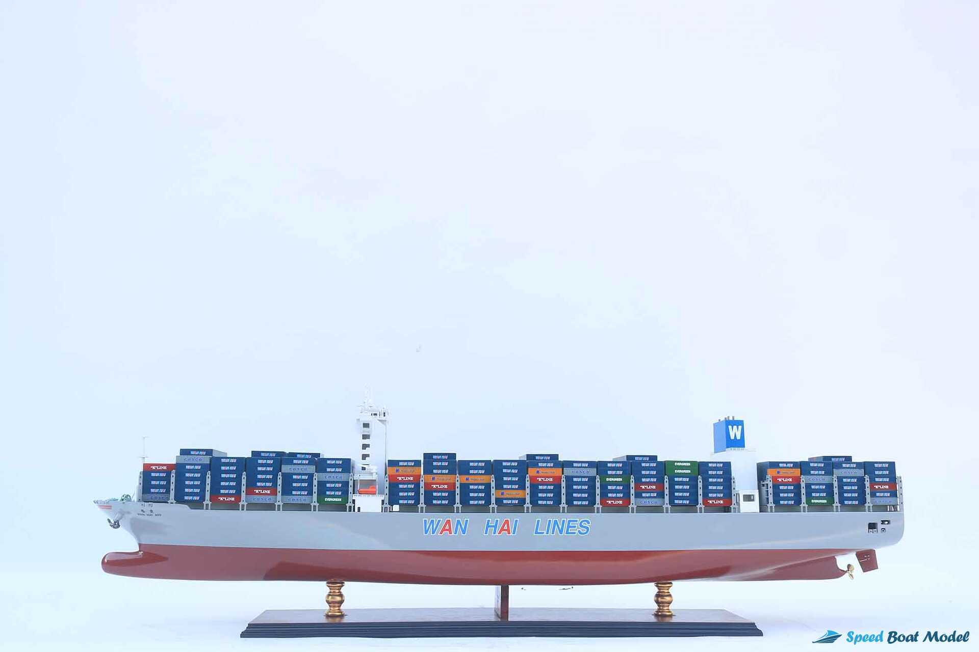 Wan Hai A09 Container Ship Model (11) Speed Boad Model Wan Hai A09 Container Ship Model (11) Speed Boad Model