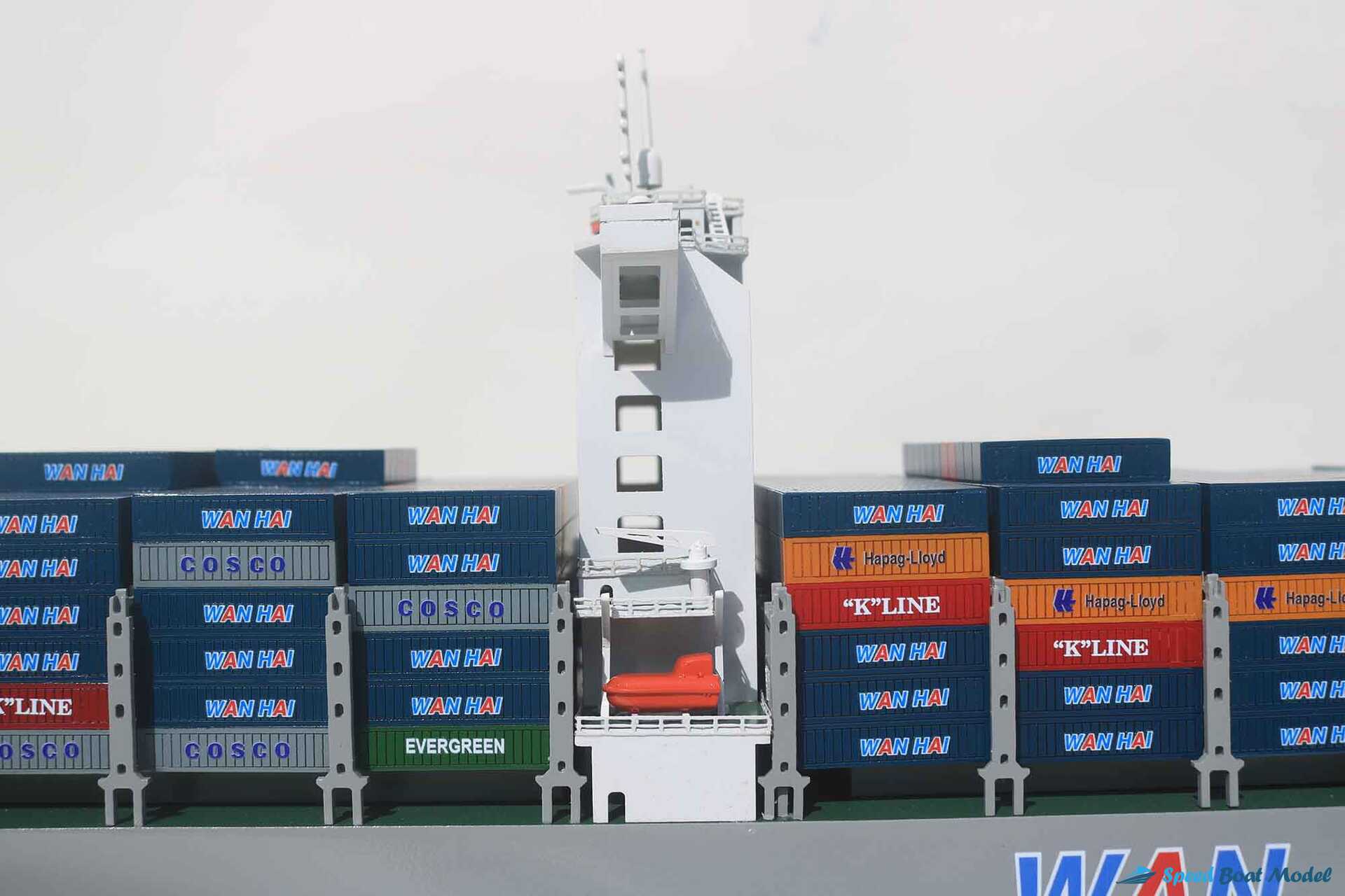 Wan Hai A09 Container Ship Model (13) Speed Boad Model Wan Hai A09 Container Ship Model (13) Speed Boad Model