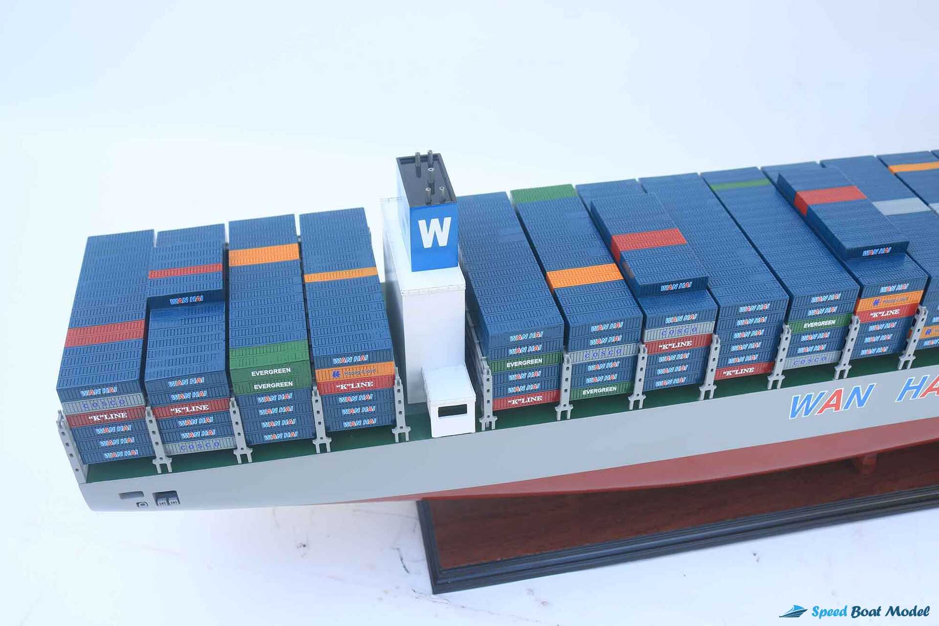 Wan Hai A09 Container Ship Model (3) Speed Boad Model Wan Hai A09 Container Ship Model (3) Speed Boad Model