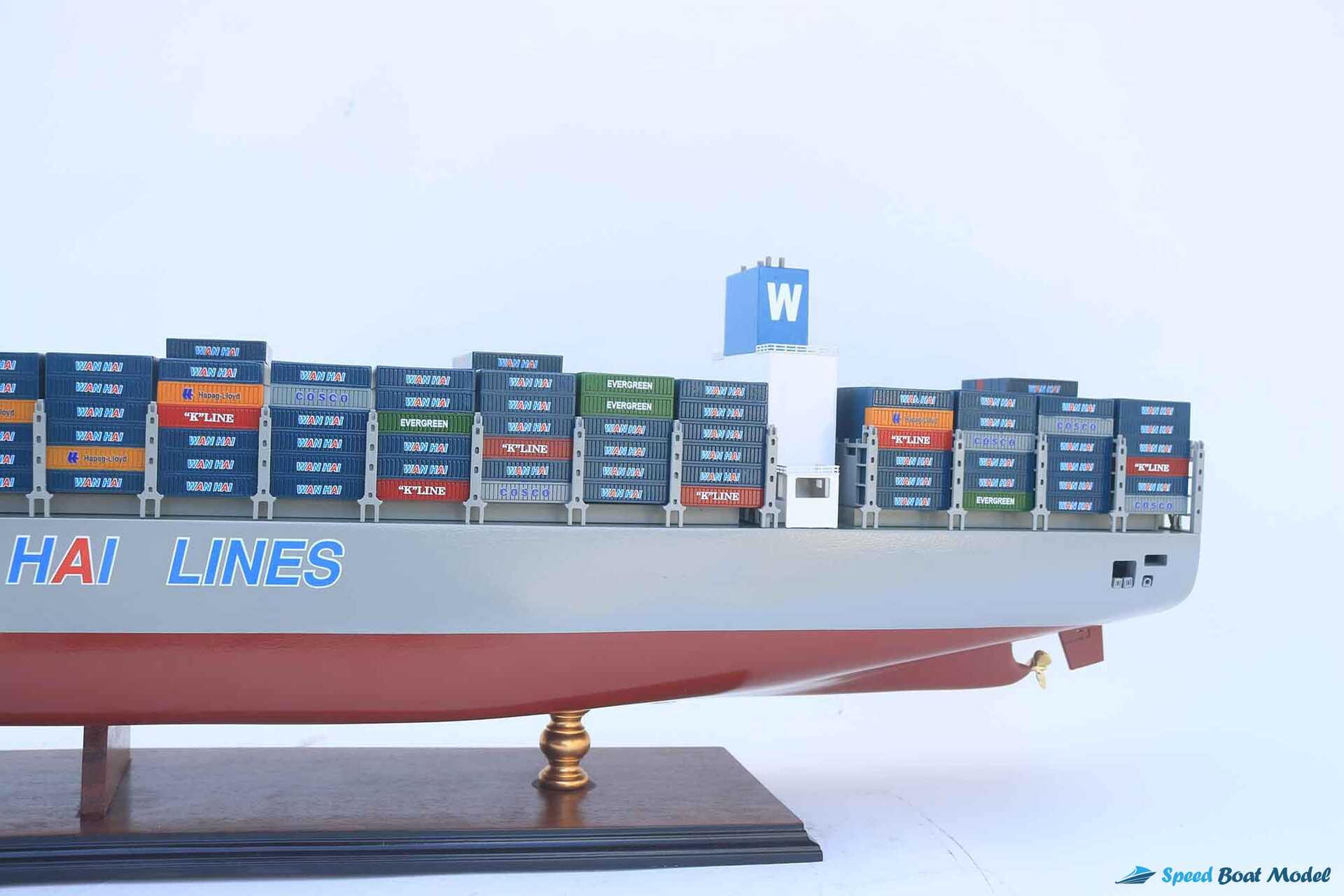Wan Hai A09 Container Ship Model (5) Speed Boad Model Wan Hai A09 Container Ship Model (5) Speed Boad Model