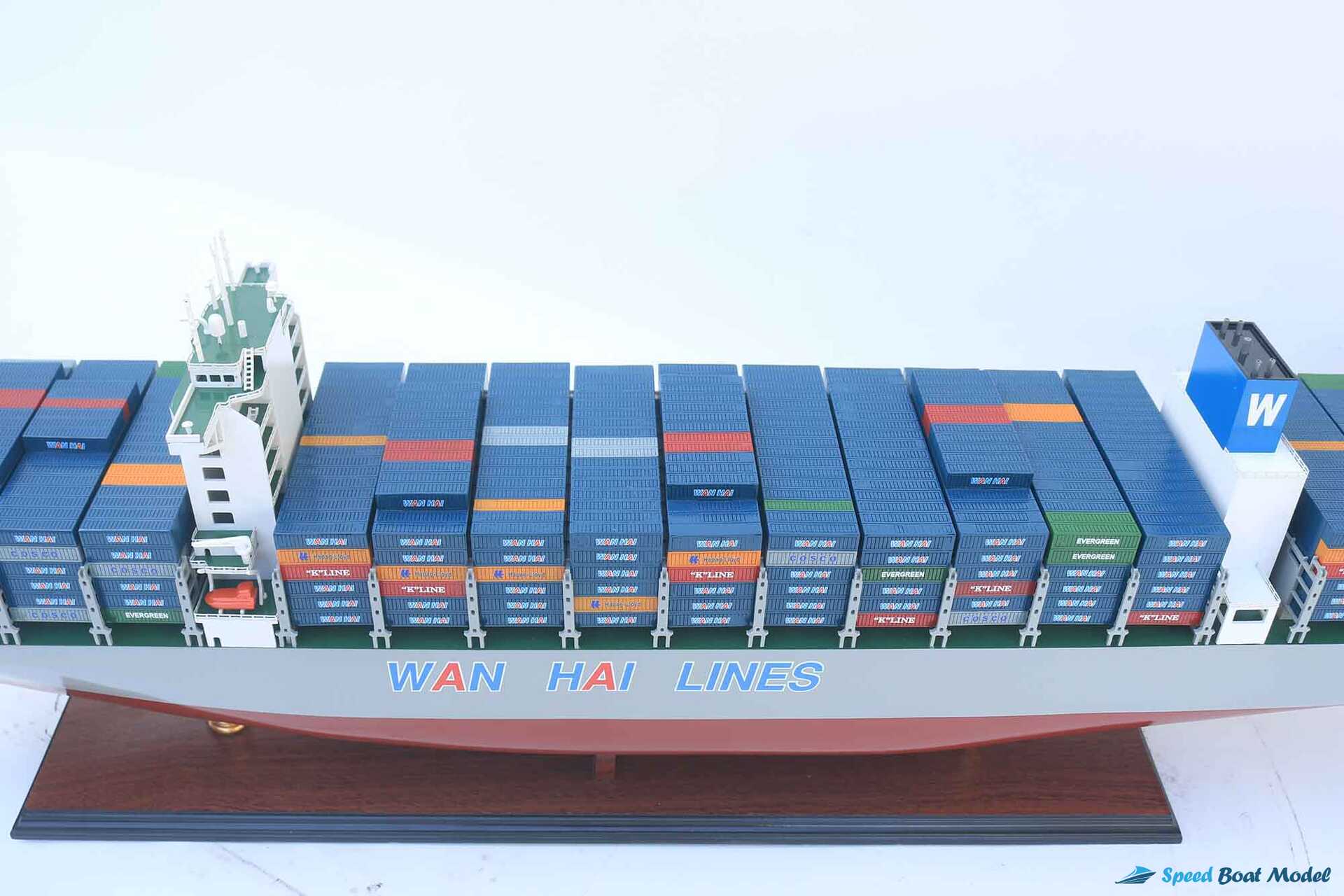 Wan Hai A09 Container Ship Model (6) Speed Boad Model Wan Hai A09 Container Ship Model (6) Speed Boad Model