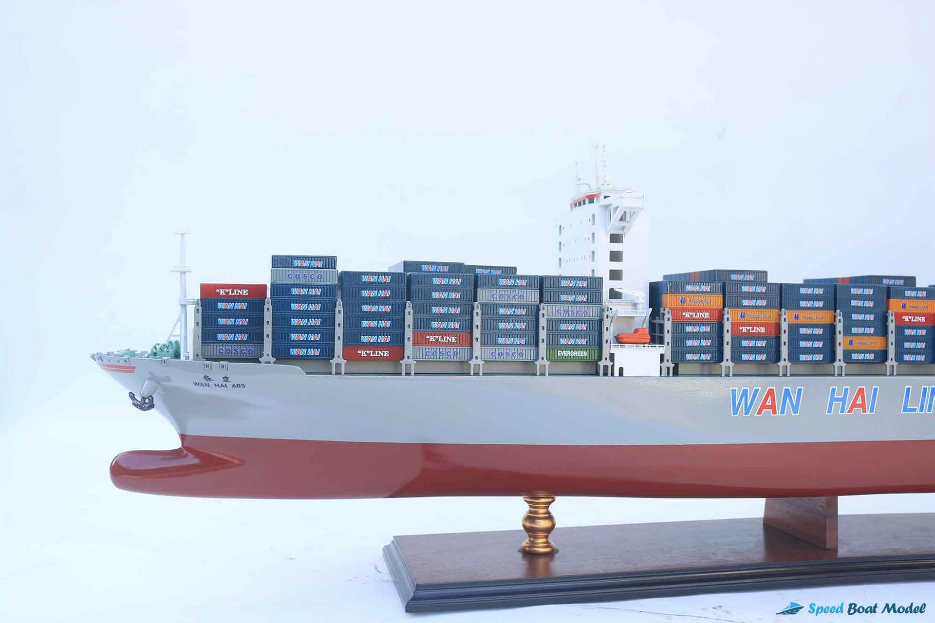 Wan Hai A09 Container Ship Model (8) Speed Boad Model Wan Hai A09 Container Ship Model (8) Speed Boad Model