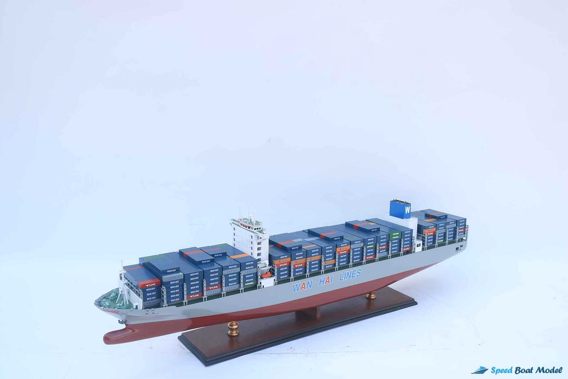 Wan Hai A09 Container Ship Model (9) Speed Boad Model