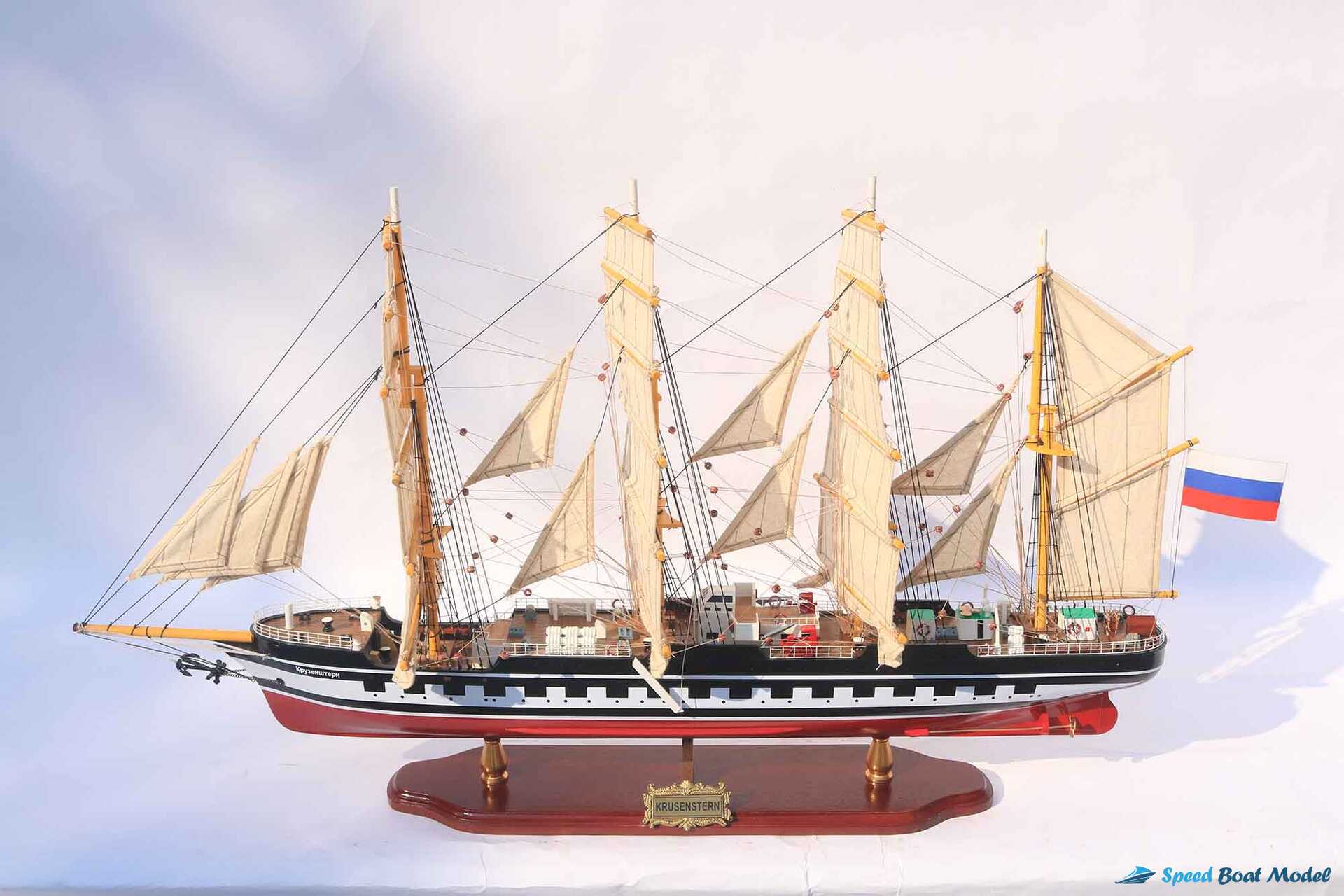 Kruzenshtern Salling Vessel Model 36.2" 6 Kruzenshtern Salling Vessel Model (6) Speed Boad Model
