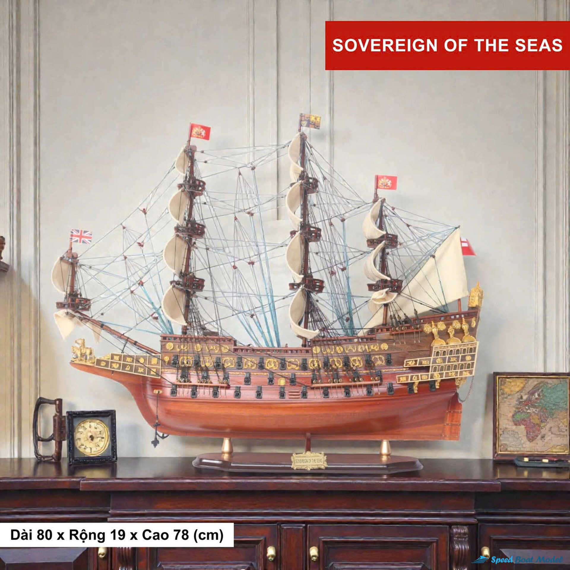 Sovereign Of The Seas – Special Edition (rosewood) Speed Boad Model