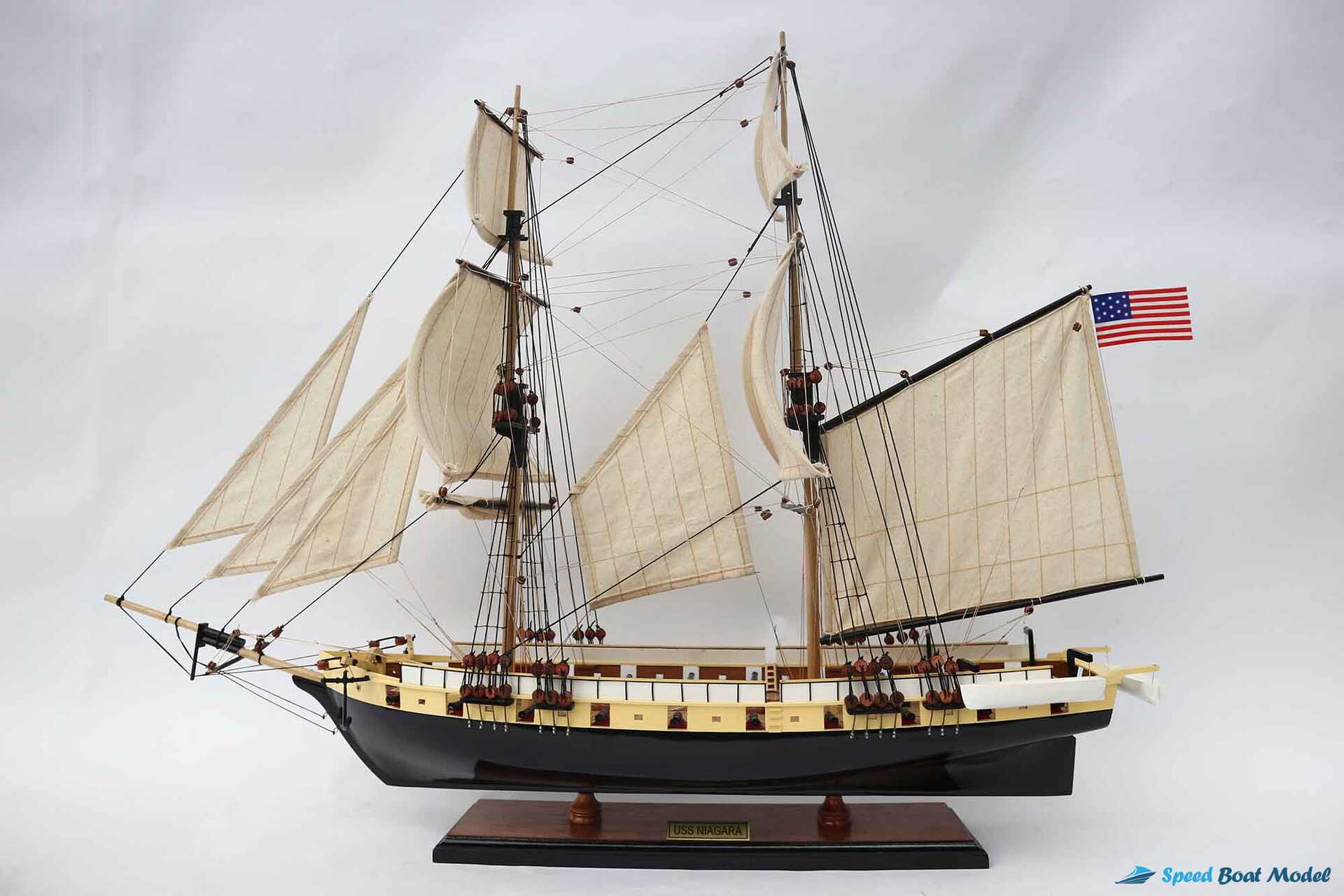 Uss Brig Niagara Sailing Vessel Model (11) Speed Boad Model