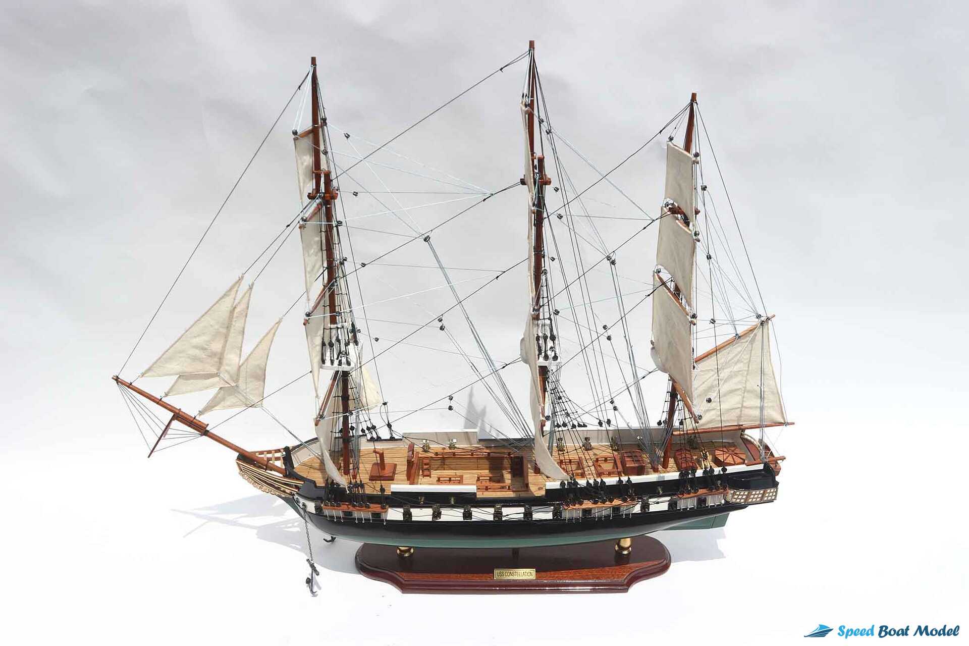 Uss Constellation Painted Ship Model – Painted Green (5) Speed Boad Model Uss Constellation Painted Ship Model – Painted Green (5) Speed Boad Model