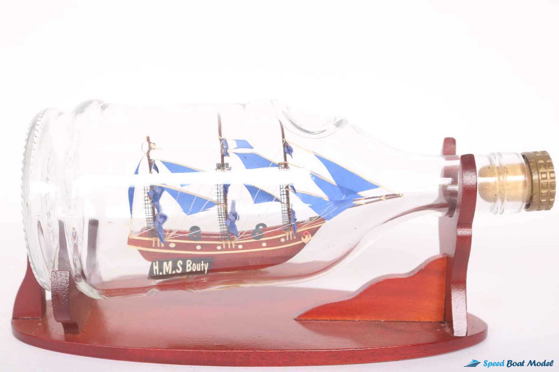 Blue Bounty Ship In Bottle (1) Speed Boad Model Blue Bounty Ship In Bottle (1) Speed Boad Model