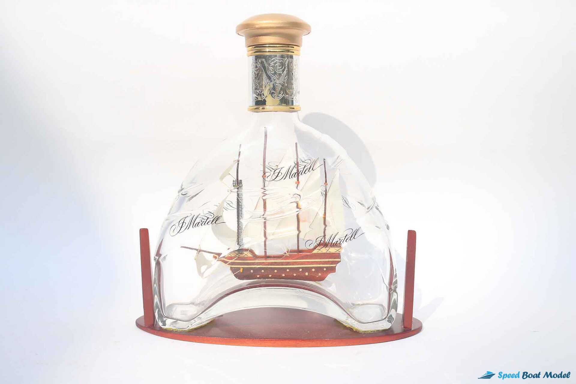 Carave Ship In Matell Bottle (3) Speed Boad Model Carave Ship In Matell Bottle (3) Speed Boad Model