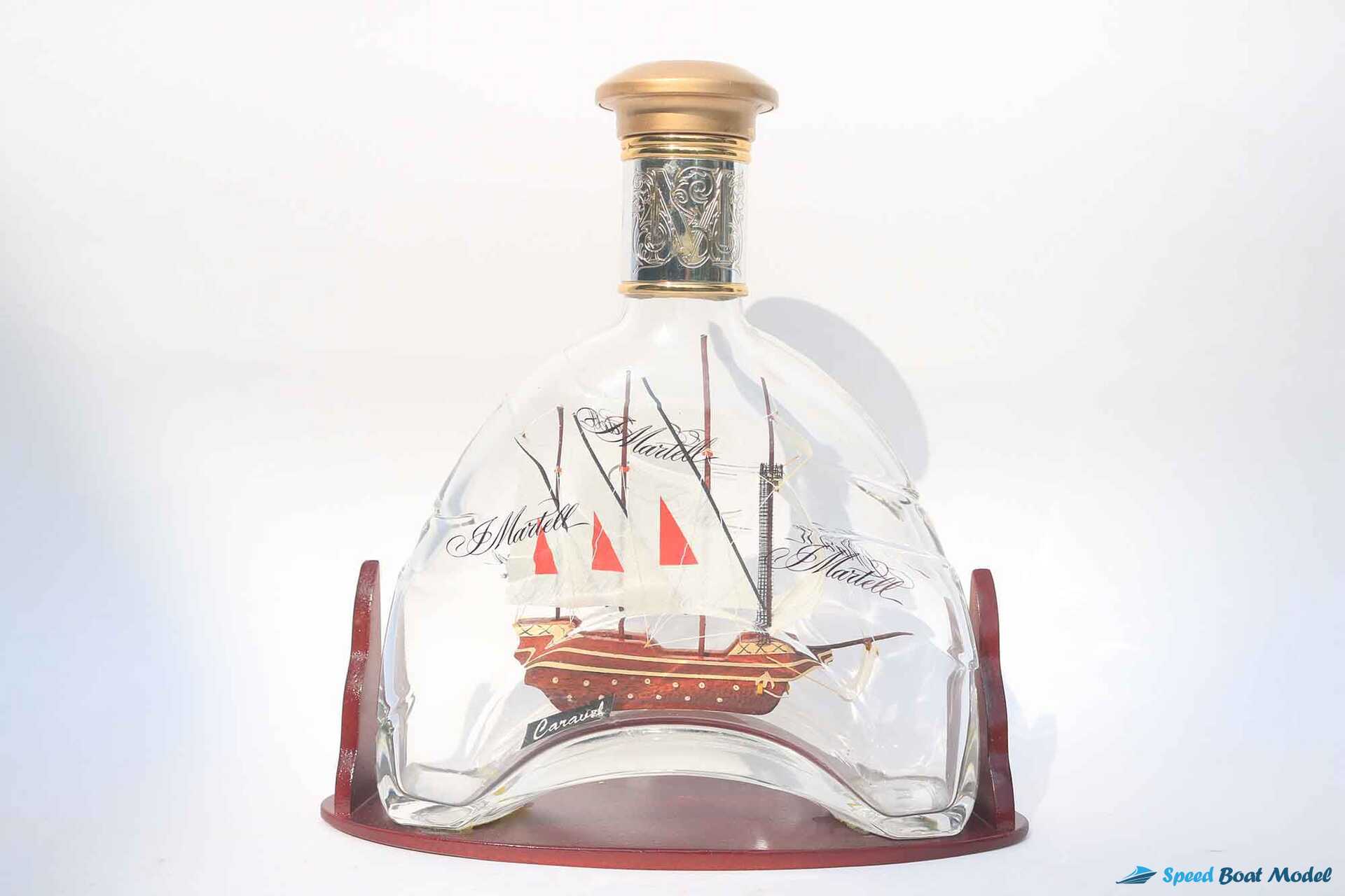 Carave Ship In Matell Bottle (6) Speed Boad Model