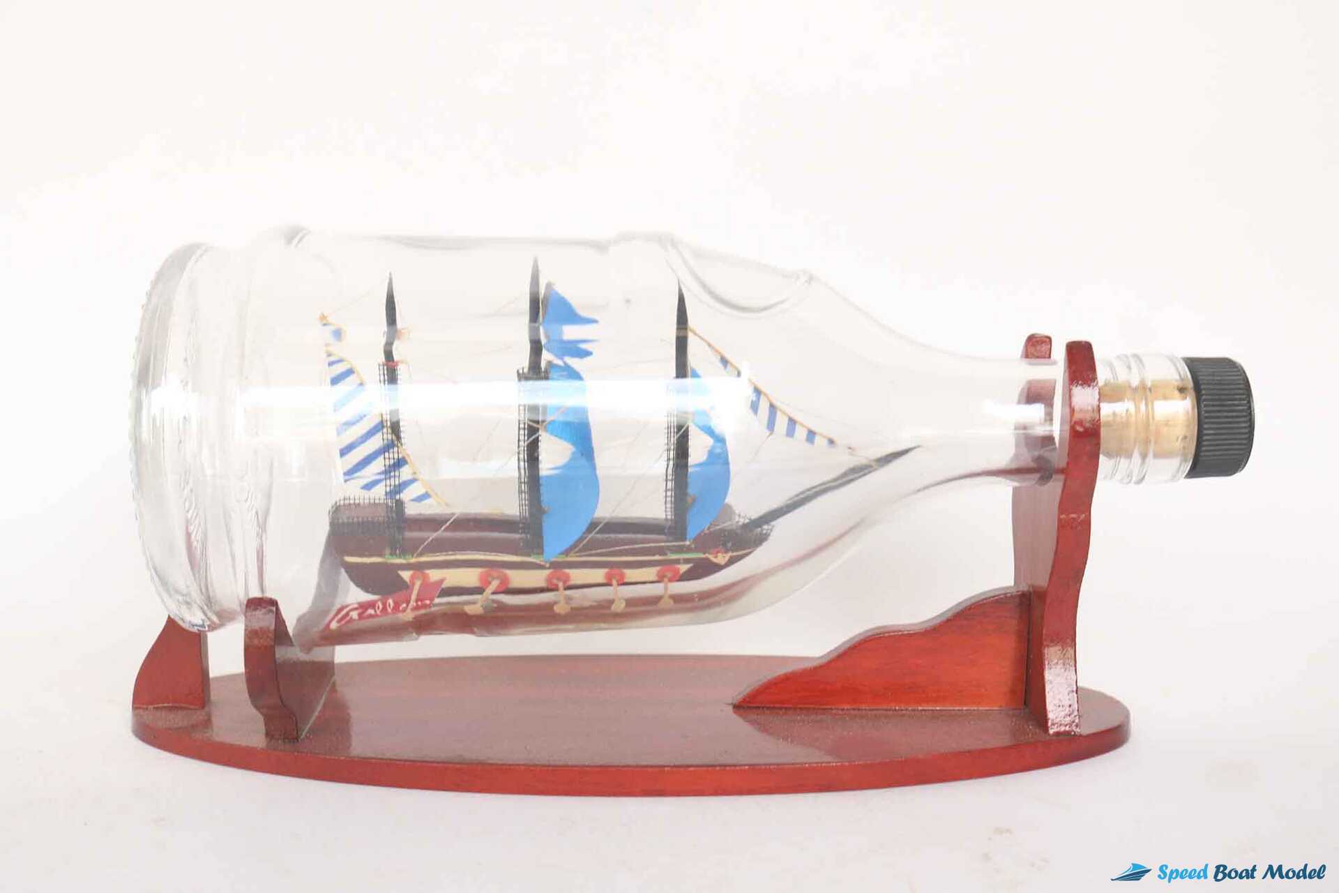 Galleon Ship In Bottle (4) Speed Boad Model