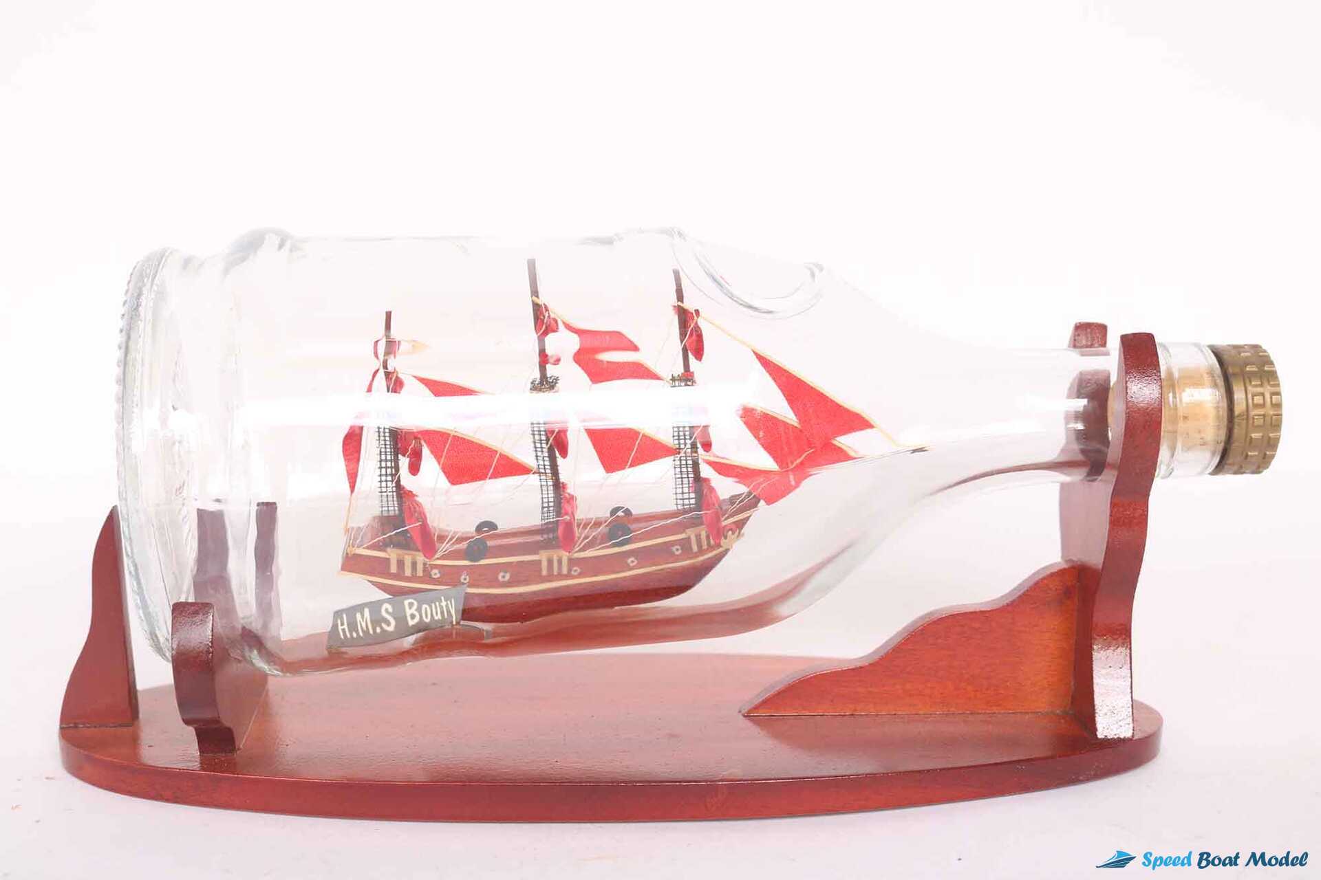 Hms Bounty Ship In Bottle (5) Speed Boad Model Hms Bounty Ship In Bottle (5) Speed Boad Model