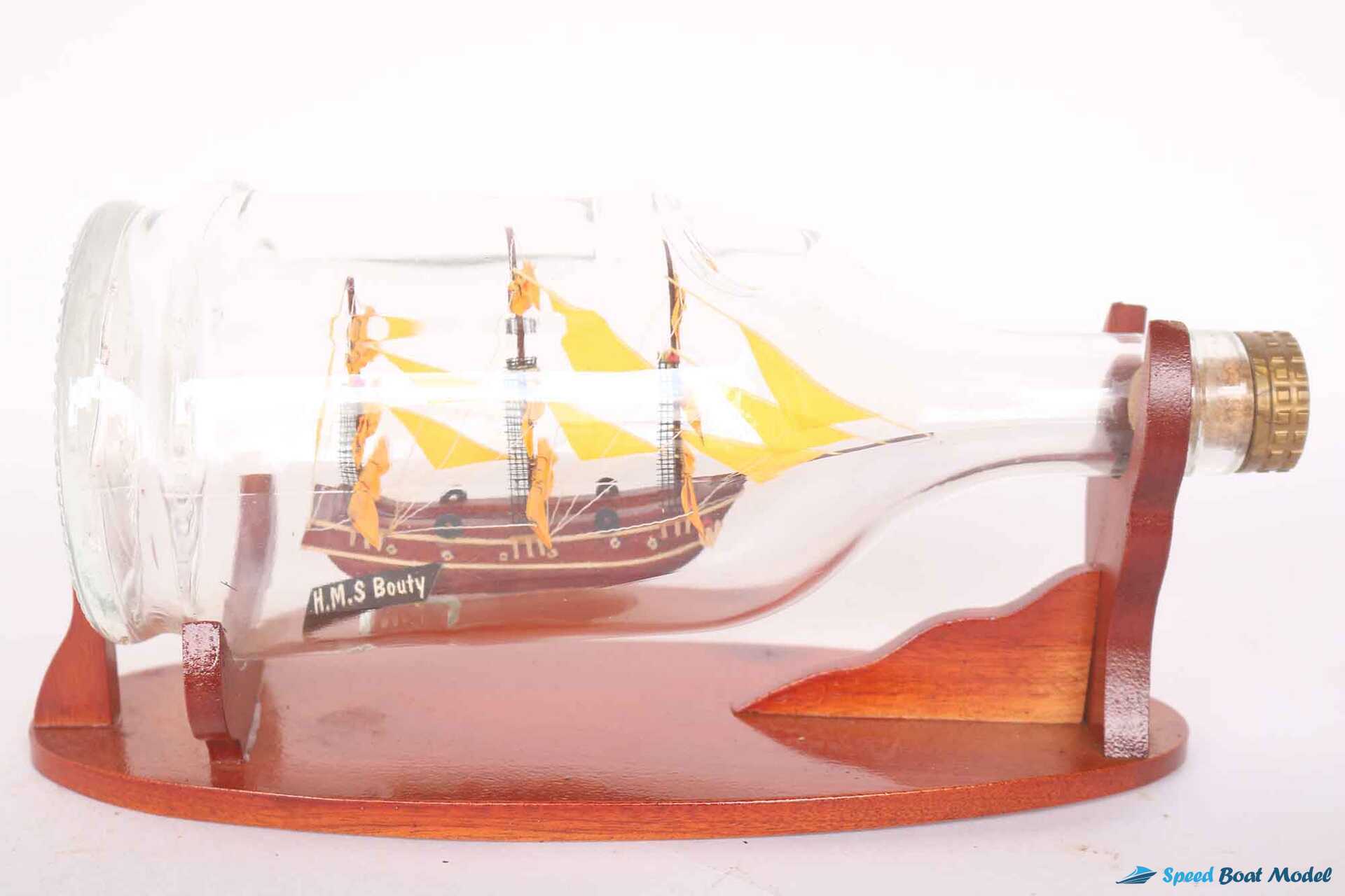 Hms Bounty Ship In Bottle (9) Speed Boad Model Hms Bounty Ship In Bottle (9) Speed Boad Model