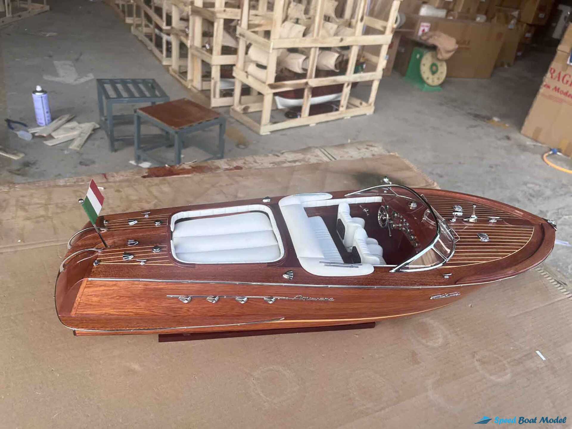 Riva Aquarama Wood Finished – White Chair Boat Model (2) Speed Boad Model