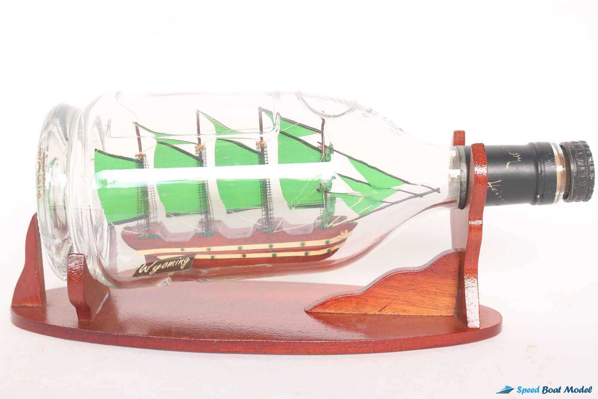 Wyoming Ship In Bottle (5) Speed Boad Model