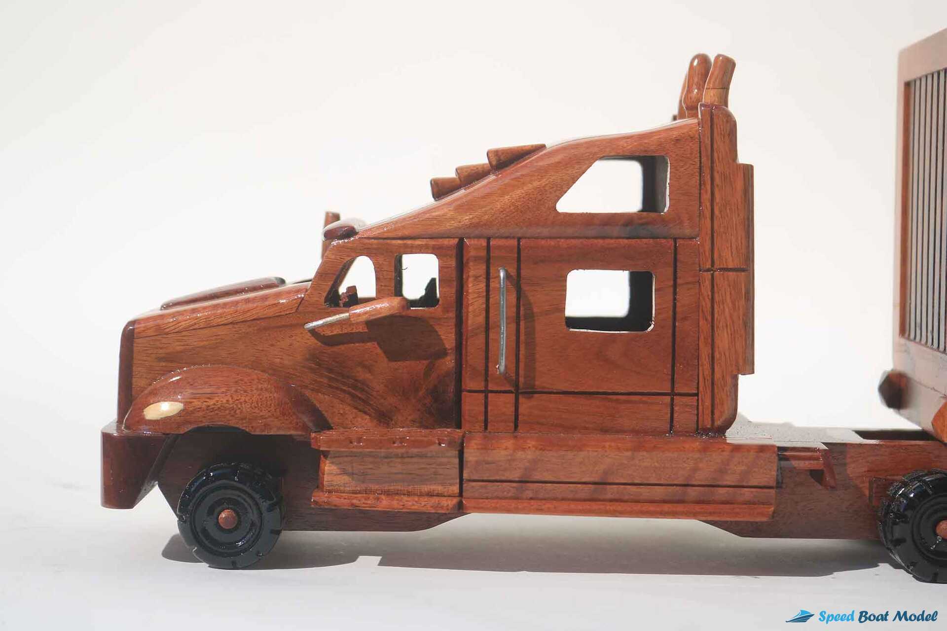 Container – Tractor Trailer Wooden Model 23 (10) Speed Boad Model Container – Tractor Trailer Wooden Model 23 (10) Speed Boad Model