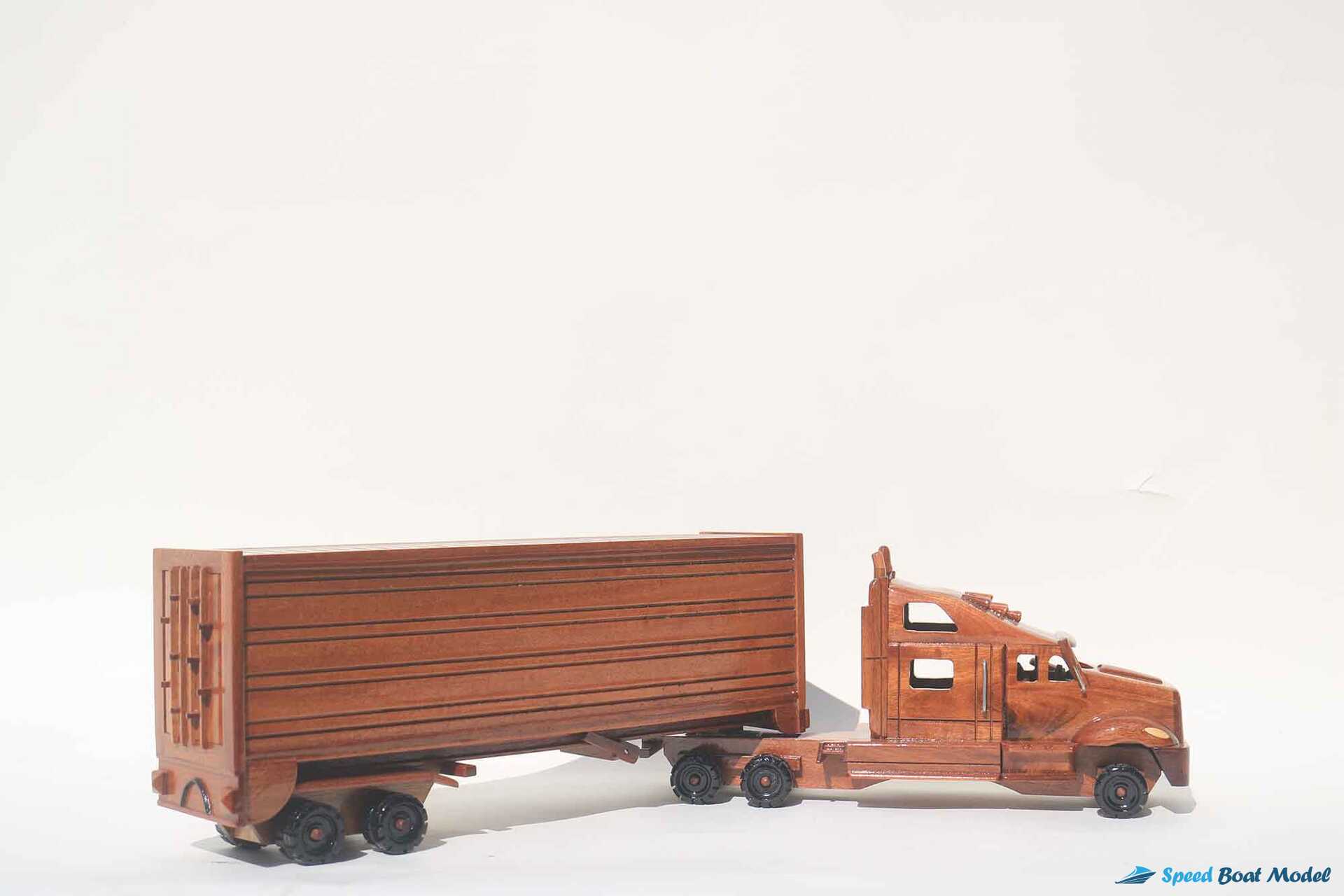 Container – Tractor Trailer Wooden Model 23 (4) Speed Boad Model Container – Tractor Trailer Wooden Model 23 (4) Speed Boad Model