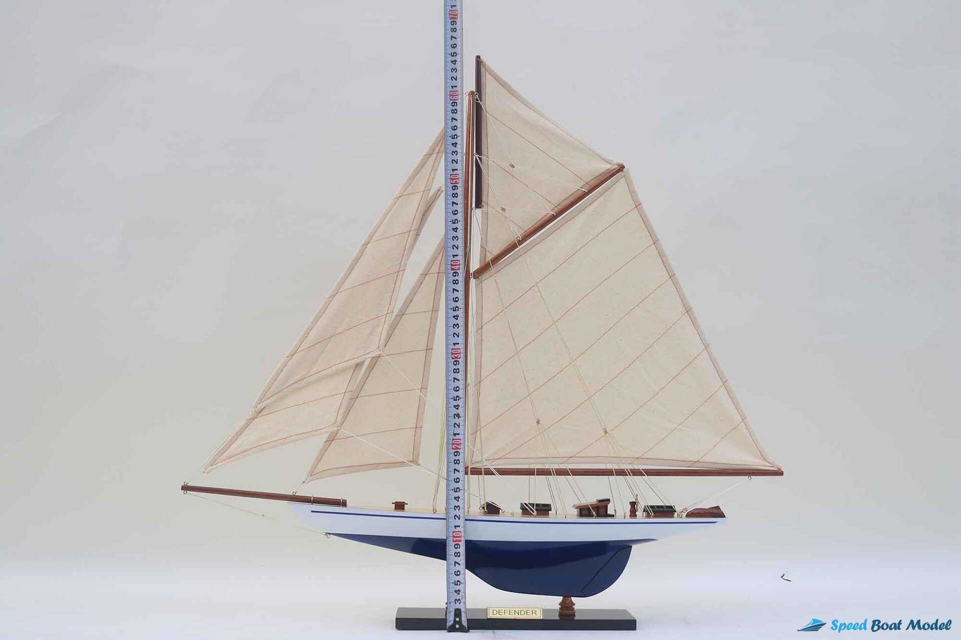 Defender Painted Boat Model 27.5" 14 Defender Painted Boat Model (2) Speed Boad Model