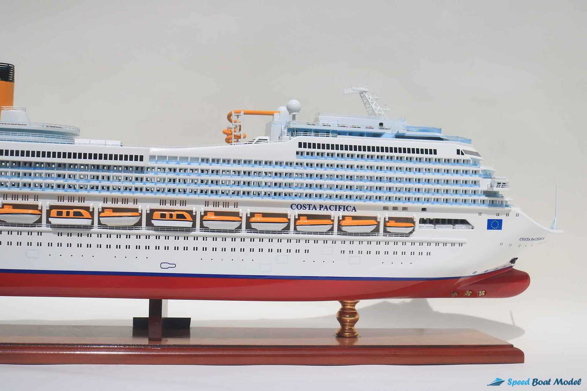Costa Pacifia Cruise Ship Model (11) Speed Boad Model Costa Pacifia Cruise Ship Model (11) Speed Boad Model