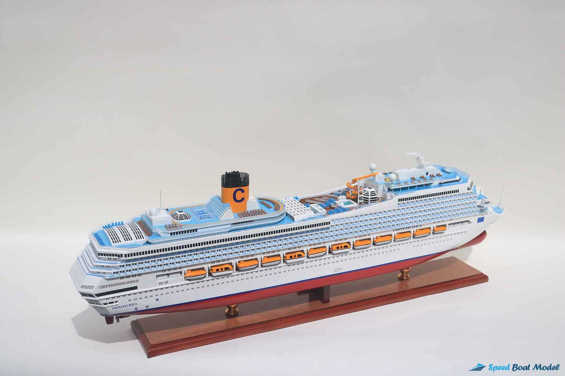 Costa Pacifia Cruise Ship Model (12) Speed Boad Model Costa Pacifia Cruise Ship Model (12) Speed Boad Model