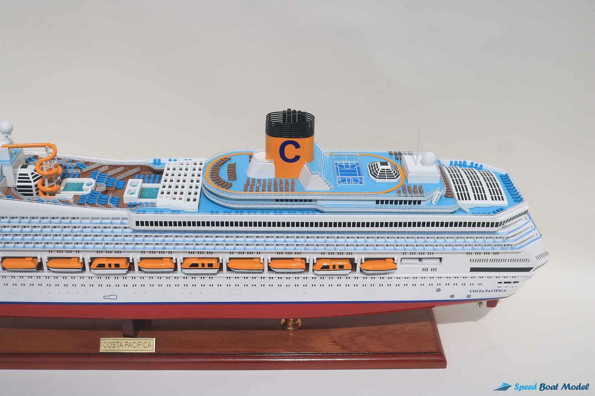 Costa Pacifia Cruise Ship Model (14) Speed Boad Model Costa Pacifia Cruise Ship Model (14) Speed Boad Model