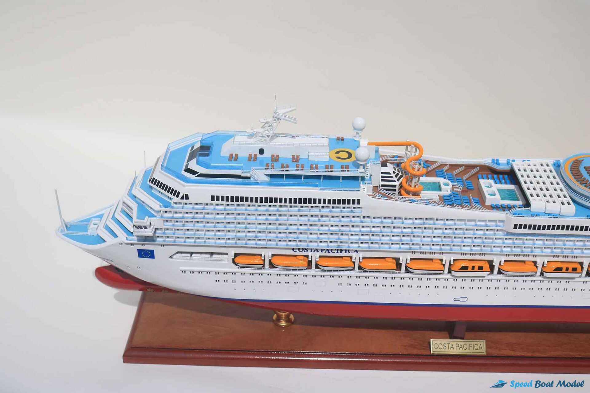 Costa Pacifia Cruise Ship Model (15) Speed Boad Model Costa Pacifia Cruise Ship Model (15) Speed Boad Model