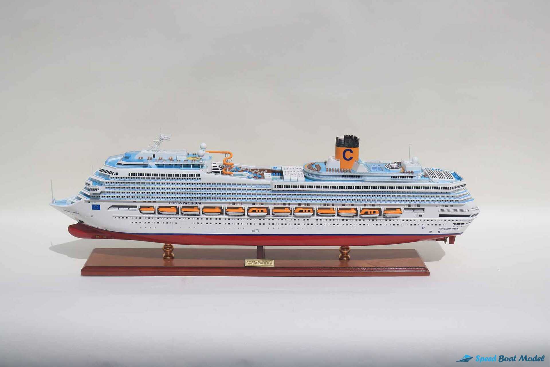 Costa Pacifia Cruise Ship Model 35" 17 Costa Pacifia Cruise Ship Model (17) Speed Boad Model