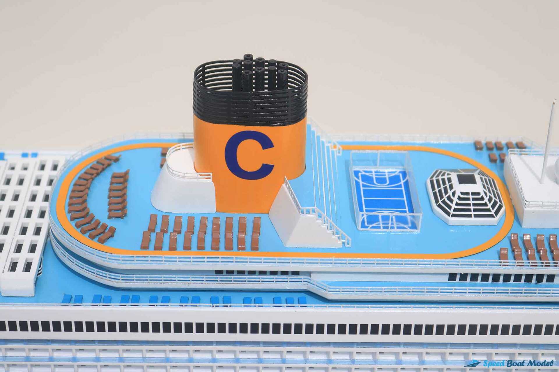 Costa Pacifia Cruise Ship Model (3) Speed Boad Model Costa Pacifia Cruise Ship Model (3) Speed Boad Model