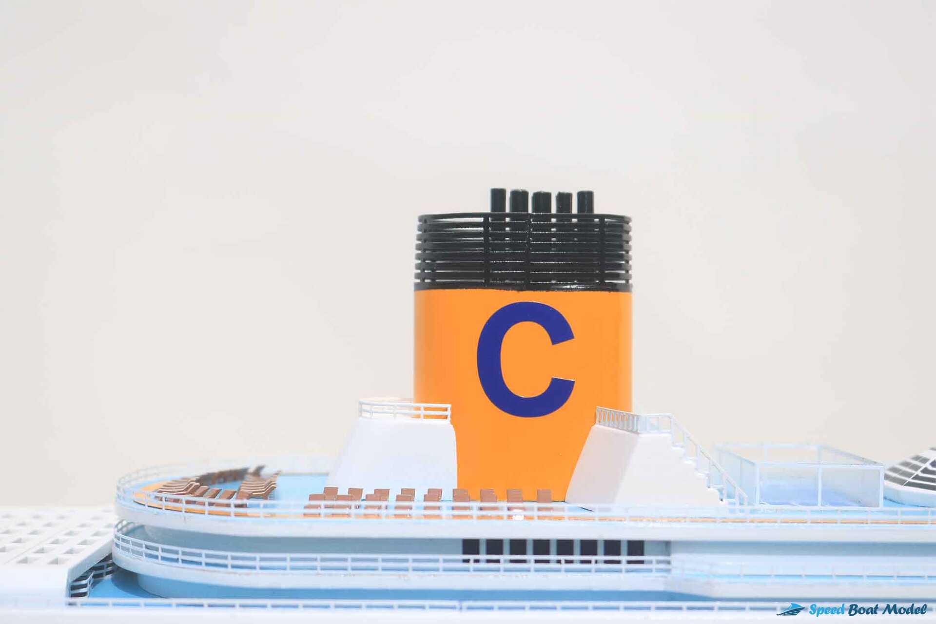 Costa Pacifia Cruise Ship Model (4) Speed Boad Model Costa Pacifia Cruise Ship Model (4) Speed Boad Model