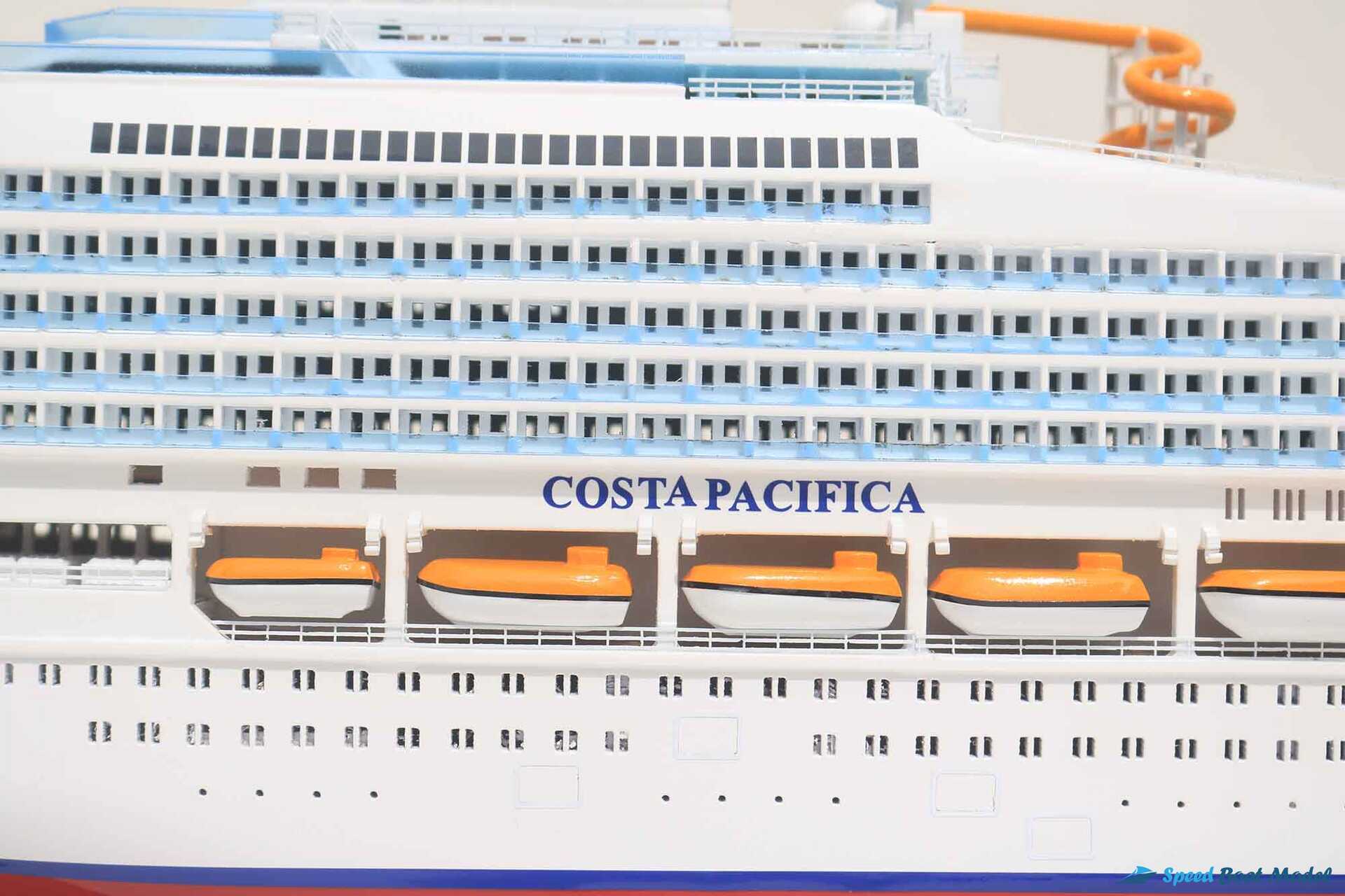Costa Pacifia Cruise Ship Model (7) Speed Boad Model Costa Pacifia Cruise Ship Model (7) Speed Boad Model