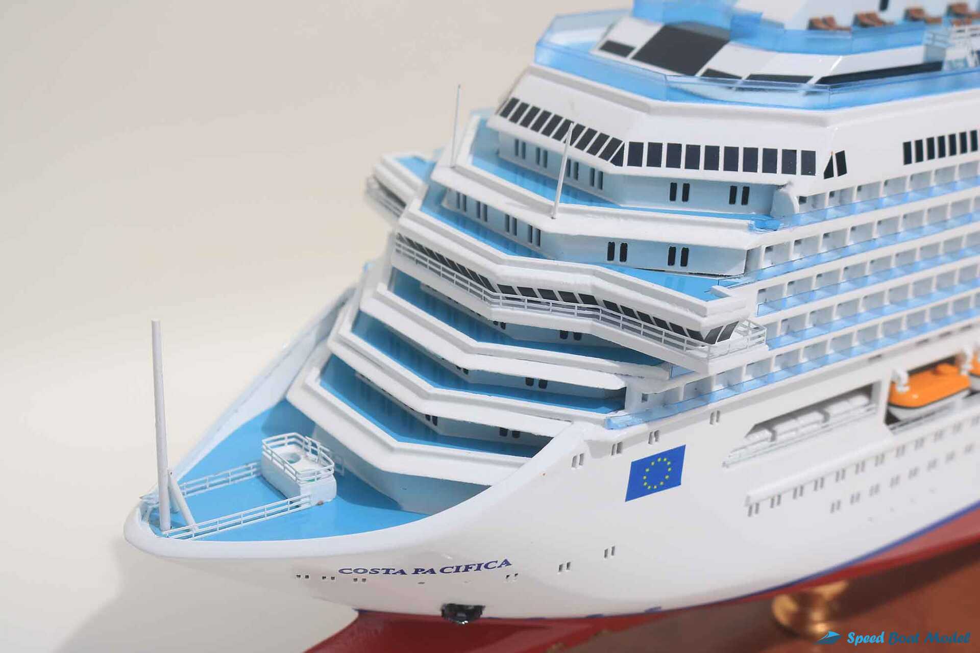 Costa Pacifia Cruise Ship Model (8) Speed Boad Model Costa Pacifia Cruise Ship Model (8) Speed Boad Model